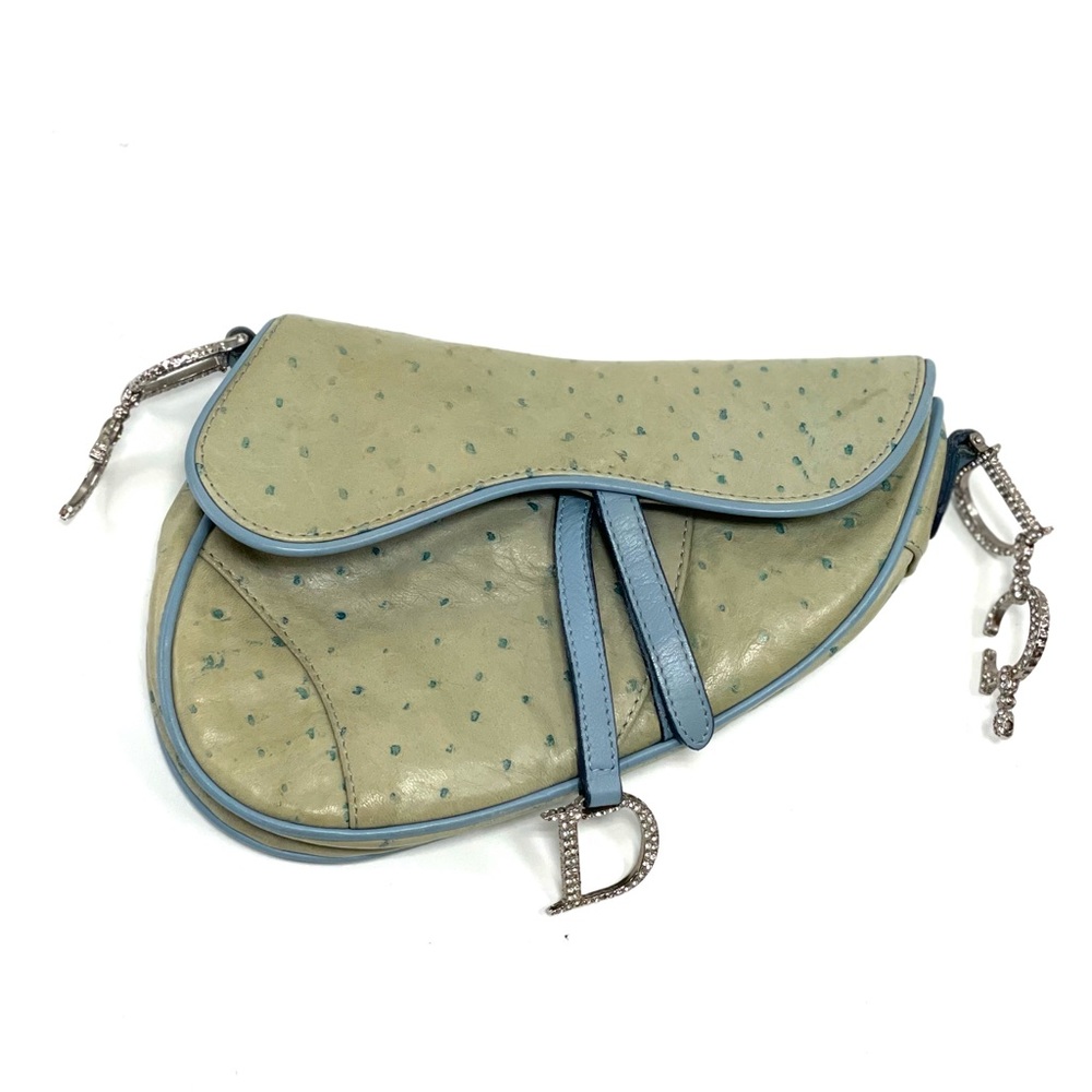 Christian Dior Exotic Vintage 90's Saddle Purse